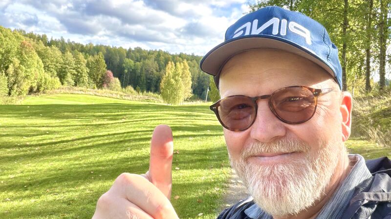 Kenneth Opsahl på golfbanen