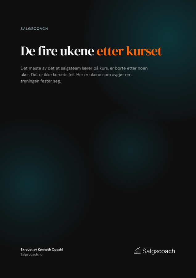 Forsiden på guiden De fire ukene etter kurset
