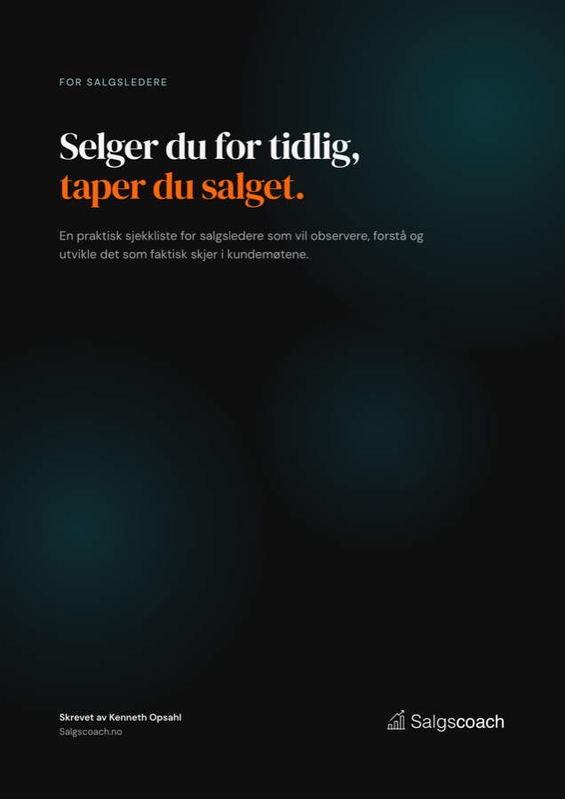 Forsiden på guiden Selger du for tidlig, taper du salget